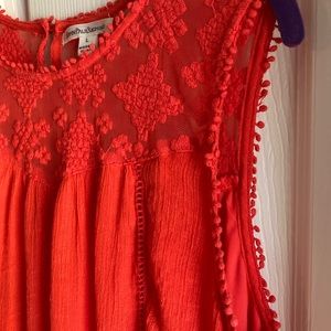 Women’s (L) Ferrari Red Sleeveless Swing Dress